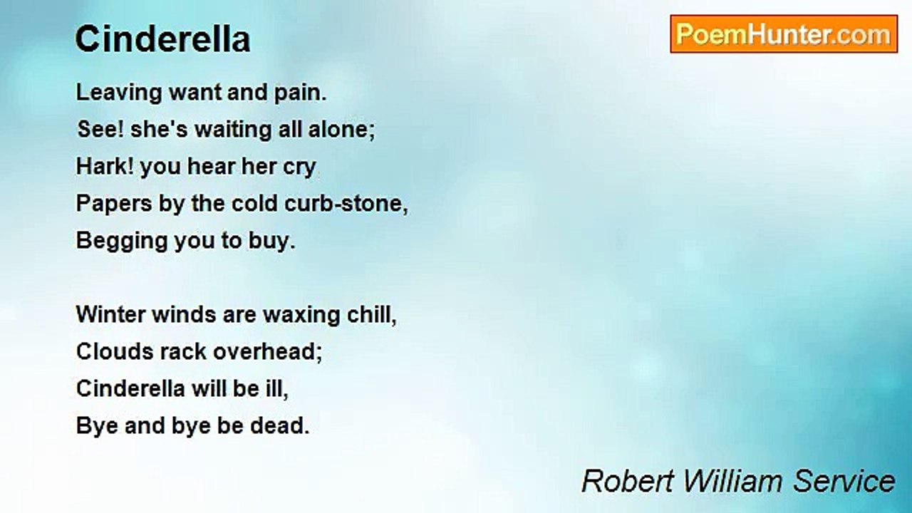 Robert William Service - Cinderella