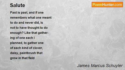 James Marcus Schuyler - Salute