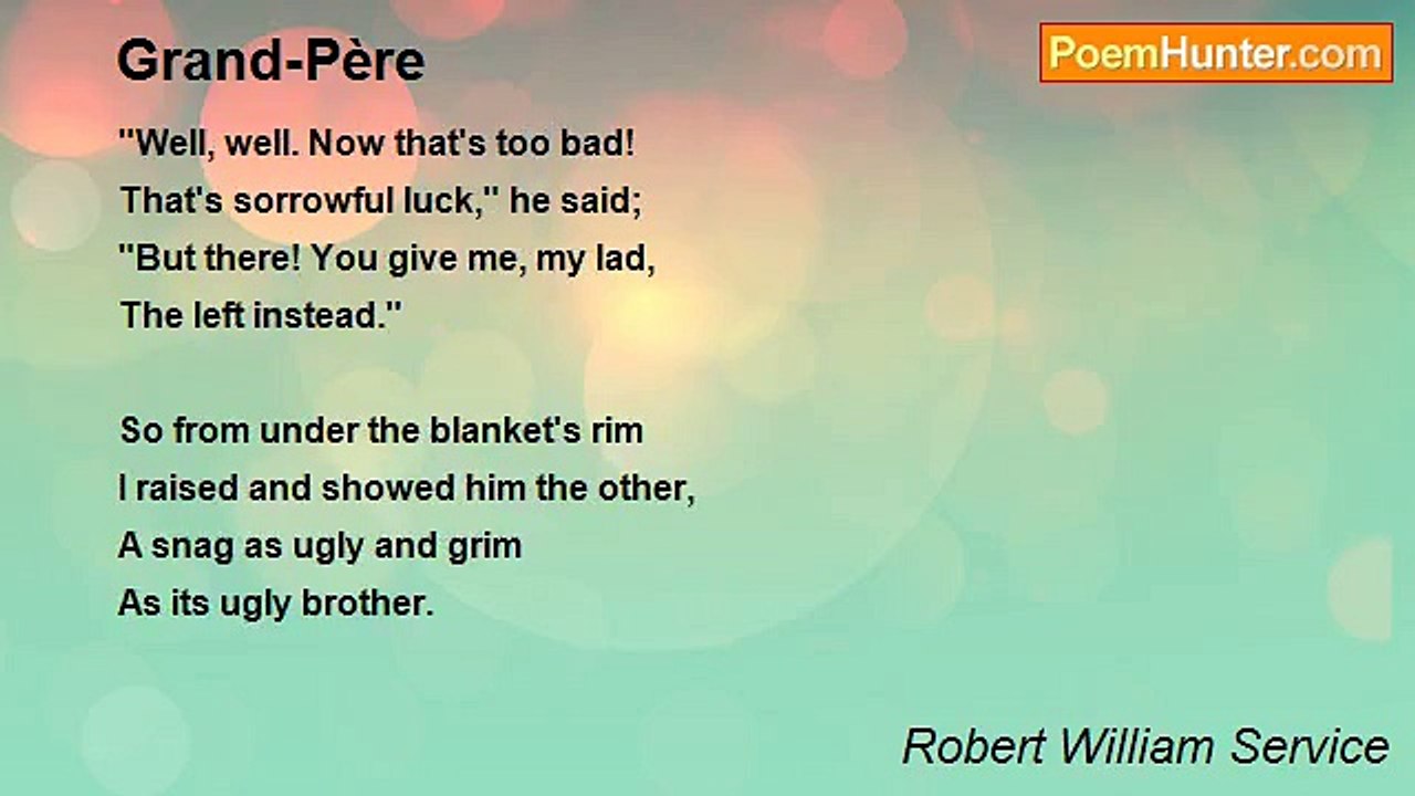 Robert William Service - Grand-Père