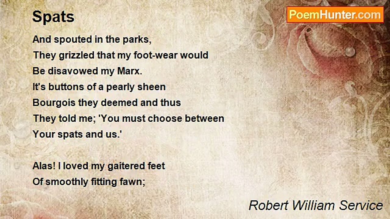 Robert William Service - Spats