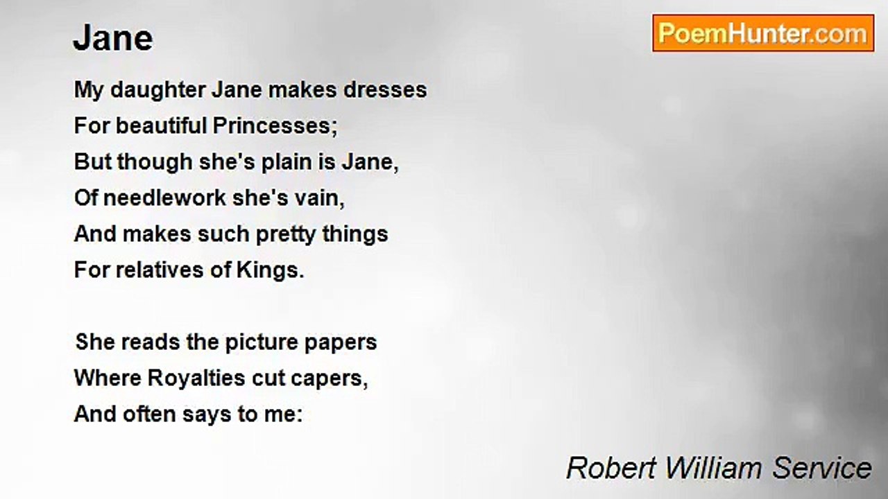 Robert William Service - Jane