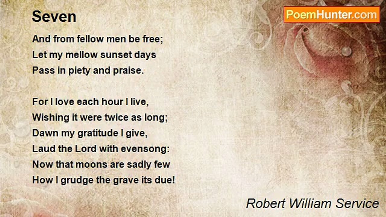 Robert William Service - Seven