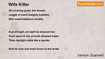 Vernon Scannell - Wife Killer