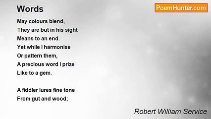 Robert William Service - Words