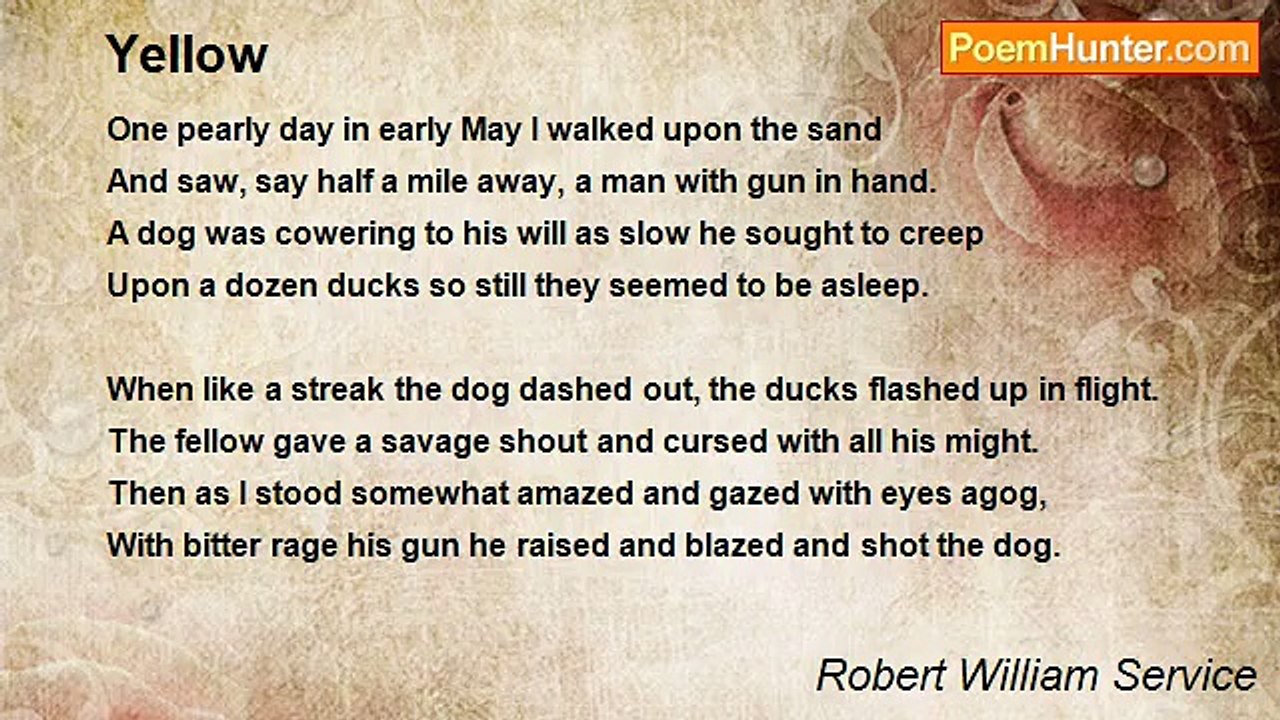 Robert William Service - Yellow