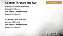 Robert Burns - Coming Through The Rye