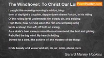 Gerard Manley Hopkins - The Windhover: To Christ Our Lord