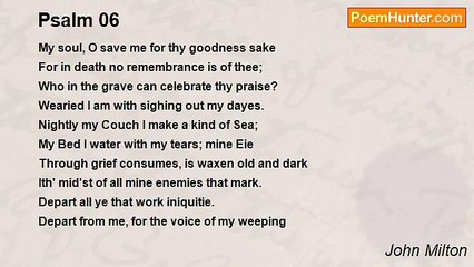 John Milton - Psalm 06