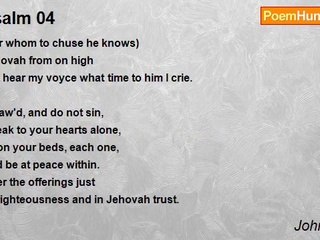 John Milton - Psalm 04