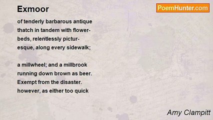 Amy Clampitt - Exmoor