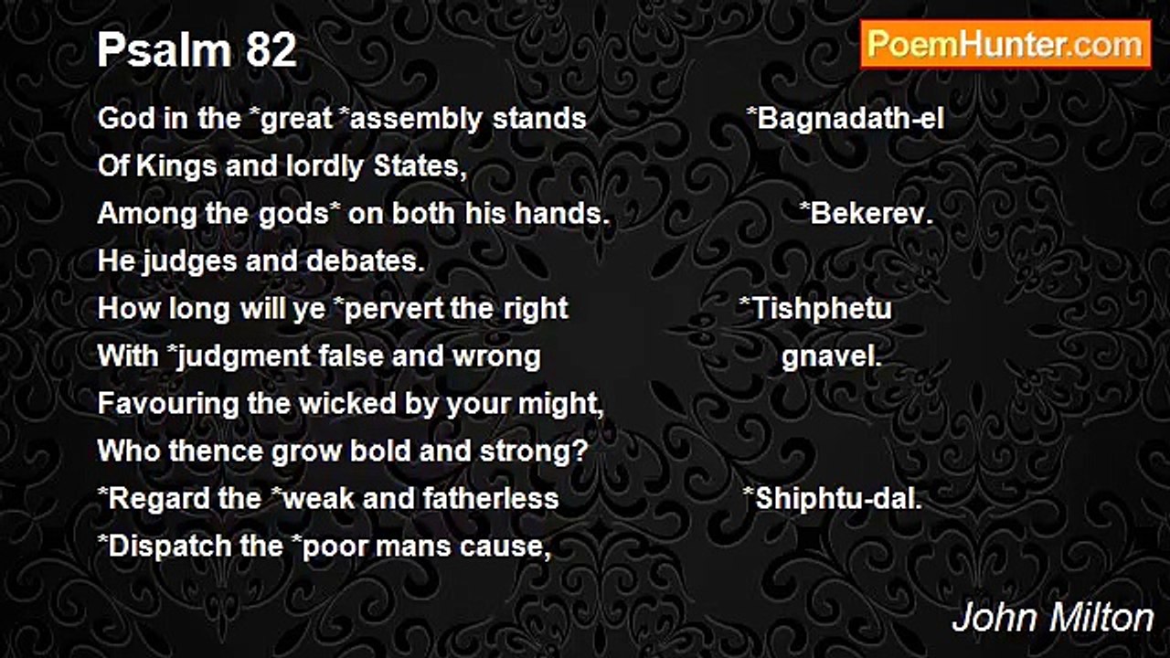 John Milton - Psalm 82