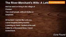 Ezra Pound - The River-Merchant's Wife: A Letter