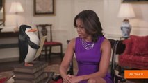 Michelle Obama Makes PSA with Penguins to Support Veterans