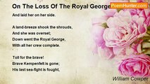 William Cowper - On The Loss Of The Royal George