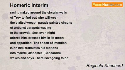 Reginald Shepherd - Homeric Interim