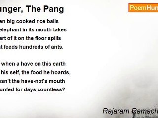Rajaram Ramachandran - Hunger, The Pang
