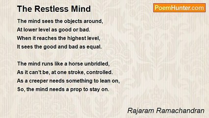 Rajaram Ramachandran - The Restless Mind