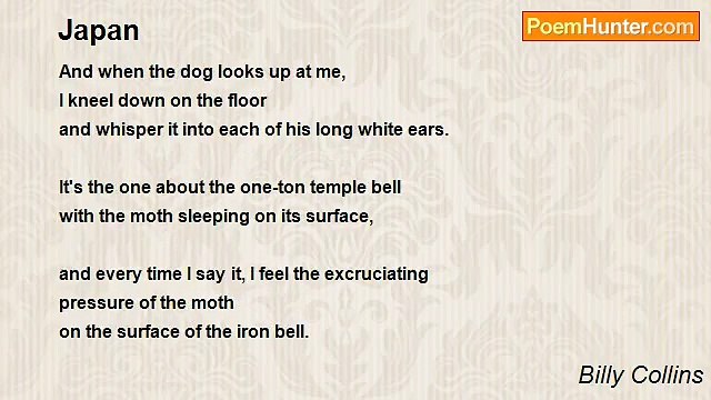 Billy Collins - Japan