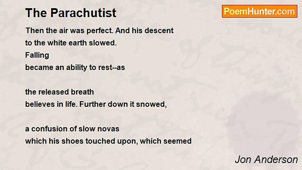 Jon Anderson - The Parachutist