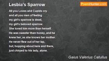 Gaius Valerius Catullus - Lesbia’s Sparrow