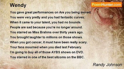 Randy Johnson - Wendy