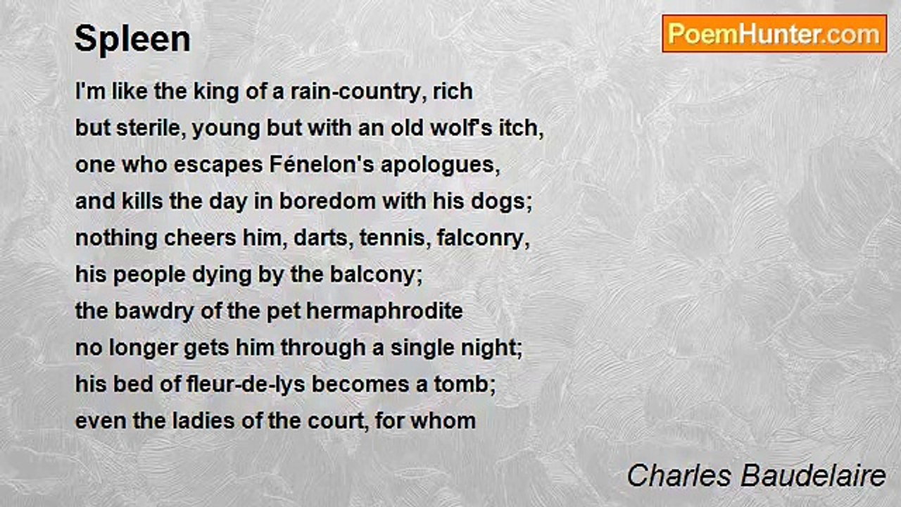 Charles Baudelaire - Spleen