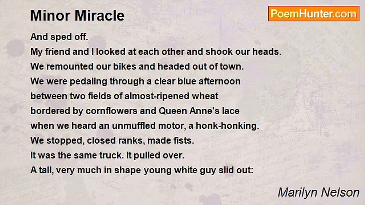Marilyn Nelson - Minor Miracle