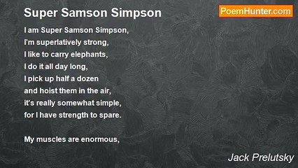 Jack Prelutsky - Super Samson Simpson