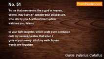 Gaius Valerius Catullus - No. 51