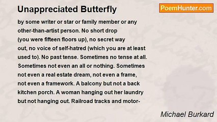 Michael Burkard - Unappreciated Butterfly