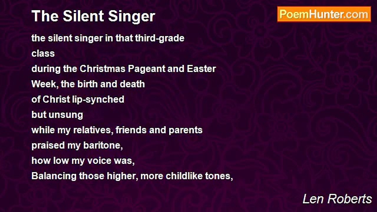 Len Roberts - The Silent Singer