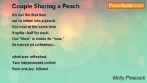 Molly Peacock - Couple Sharing a Peach