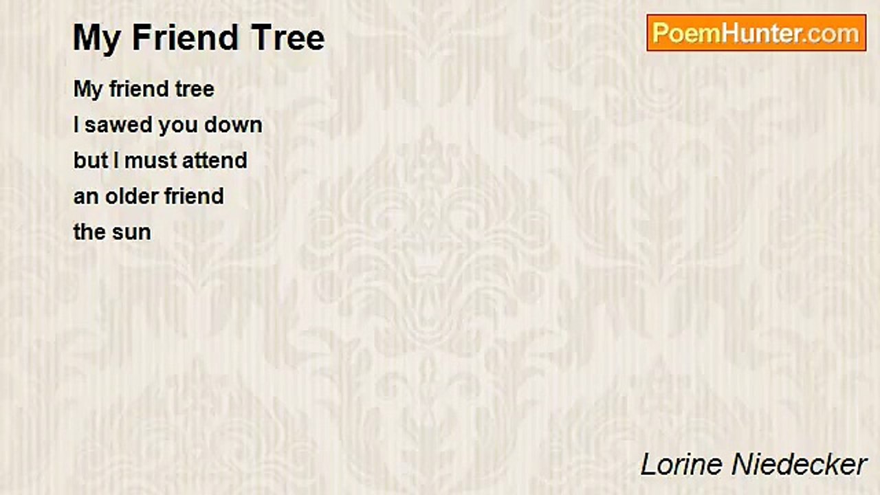 Lorine Niedecker - My Friend Tree
