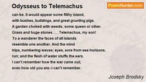 Joseph Brodsky - Odysseus to Telemachus