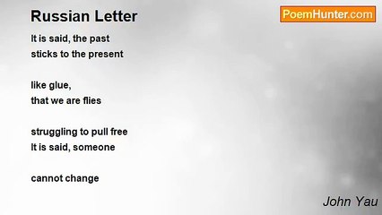 John Yau - Russian Letter