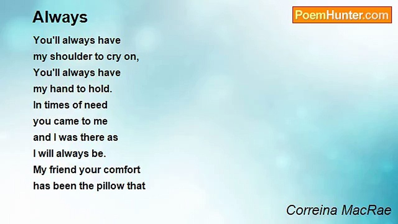 Correina MacRae - Always