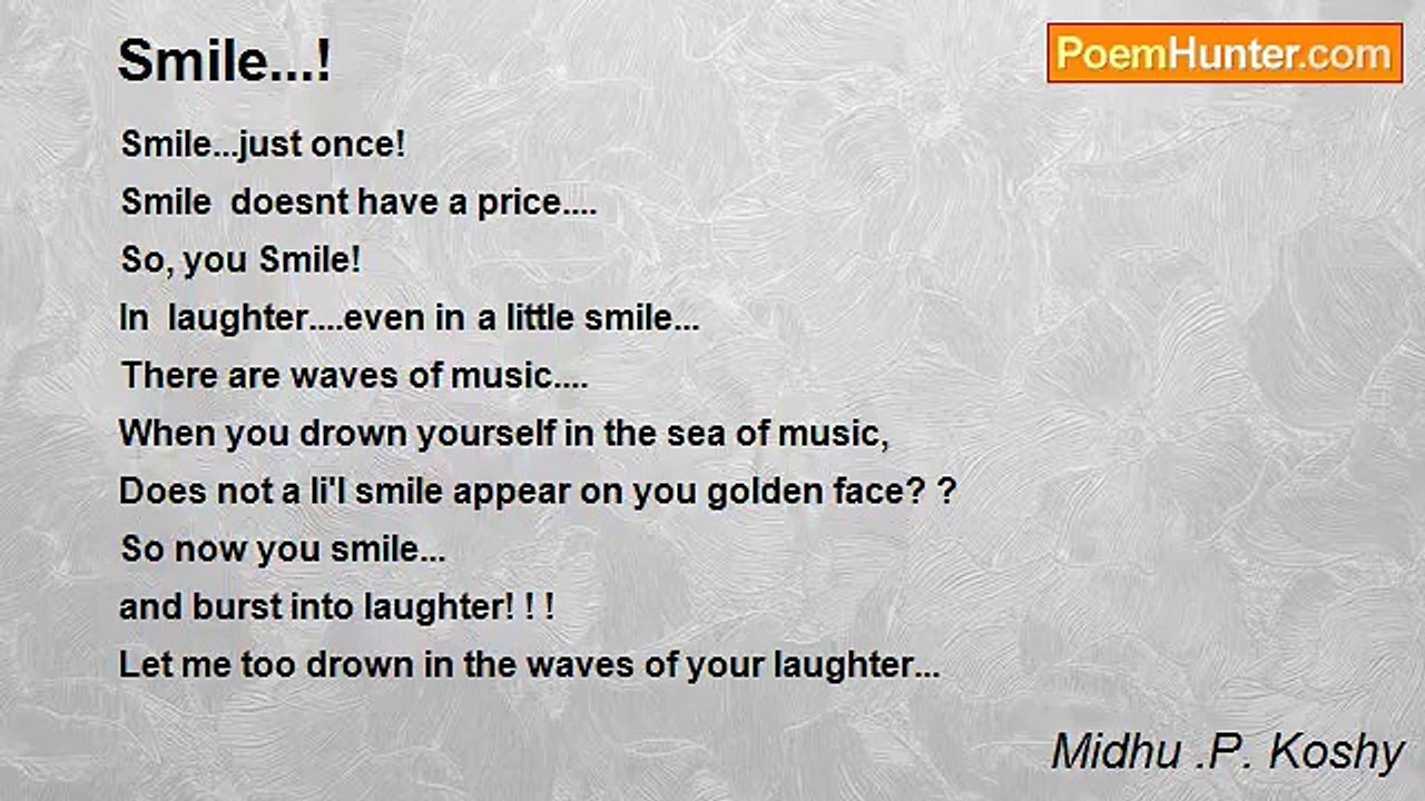 Midhu .P. Koshy - Smile...!