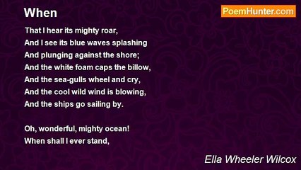 Ella Wheeler Wilcox - When
