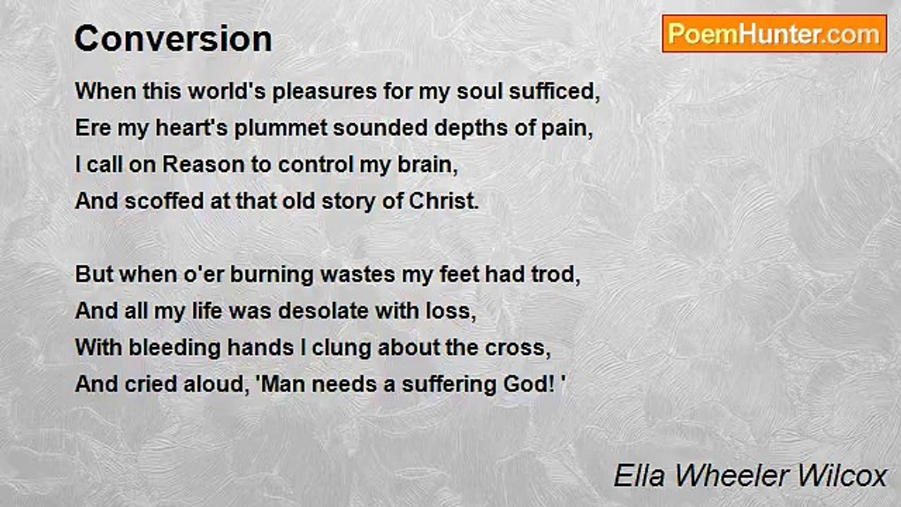 Ella Wheeler Wilcox - Conversion