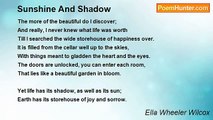 Ella Wheeler Wilcox - Sunshine And Shadow