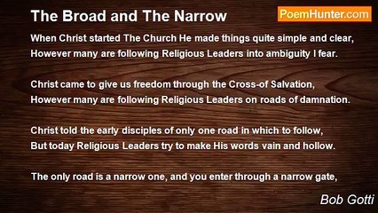 Bob Gotti - The Broad and The Narrow