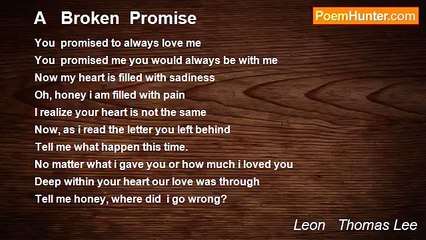 Leon   Thomas Lee - A   Broken  Promise