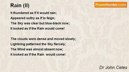 Dr John Celes - Rain (II)