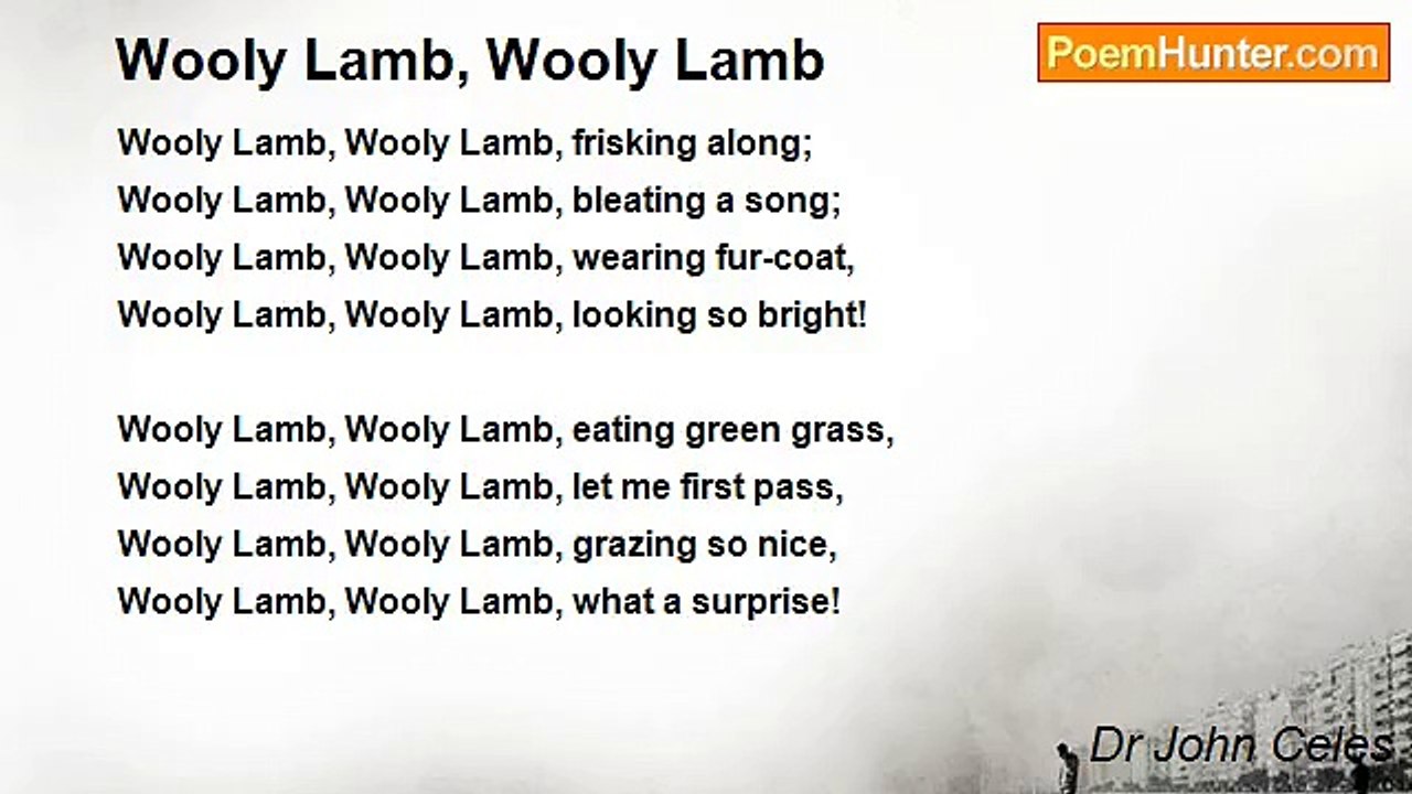 Dr John Celes - Wooly Lamb, Wooly Lamb