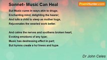 Dr John Celes - Sonnet- Music Can Heal