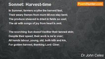 Dr John Celes - Sonnet: Harvest-time