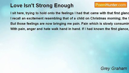 Grey Graham - Love Isn't Strong Enough
