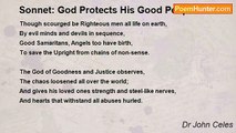 Dr John Celes - Sonnet: God Protects His Good People