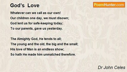 Dr John Celes - God’s  Love