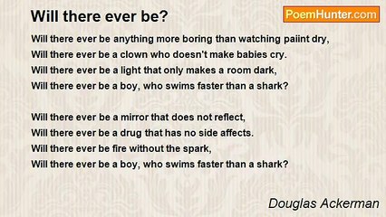 Douglas Ackerman - Will there ever be?